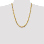 14k 8mm Flat Beveled Curb Chain