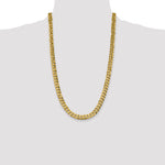 14k 8.5mm Flat Beveled Curb Chain