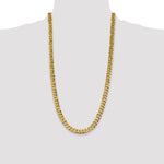 14k 8.5mm Flat Beveled Curb Chain