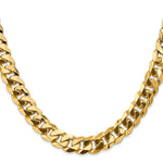14k 9.5mm Flat Beveled Curb Chain