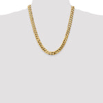 14k 9.5mm Flat Beveled Curb Chain