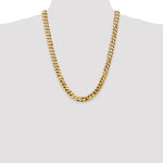 14k 9.5mm Flat Beveled Curb Chain