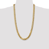 14k 9.5mm Flat Beveled Curb Chain