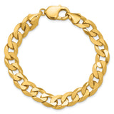 14k 9.5mm Flat Beveled Curb Chain