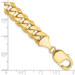 14k 9.5mm Flat Beveled Curb Chain