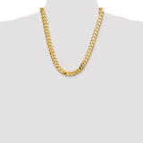 14k 12.0mm Flat Beveled Curb Chain