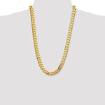 14k 12.0mm Flat Beveled Curb Chain