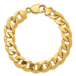 14k 12.0mm Flat Beveled Curb Chain