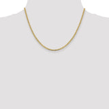 14k 2.4mm Concave Anchor Chain