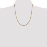 14k 2.4mm Concave Anchor Chain