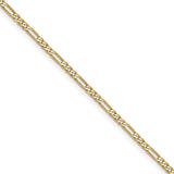 14k 1.8mm Flat Figaro Chain (100 inch Spool)