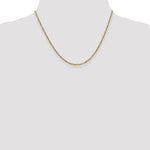 14k 1.8mm Flat Figaro Chain