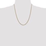 14k 1.8mm Flat Figaro Chain
