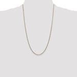 14k 1.8mm Flat Figaro Chain