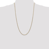 14k 1.8mm Flat Figaro Chain