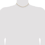 14k 2.25mm Flat Figaro Chain