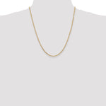 14k 2.25mm Flat Figaro Chain