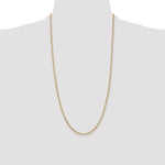 14k 2.25mm Flat Figaro Chain