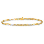 14k 2.25mm Flat Figaro Chain