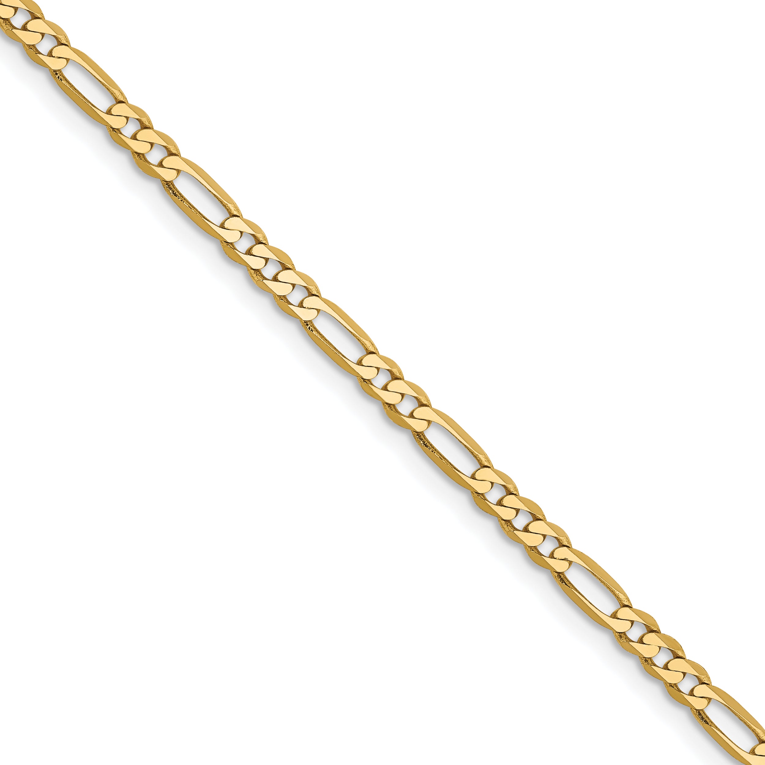 14k 2.75mm Flat Figaro Chain (100 inch Spool)
