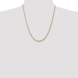 14k 2.75mm Flat Figaro Chain