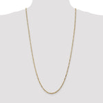 14k 2.75mm Flat Figaro Chain