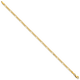 14k 2.75mm Flat Figaro Chain