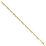 14k 2.75mm Flat Figaro Chain