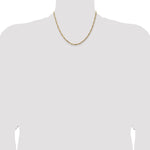 14k 3mm Flat Figaro Chain