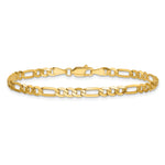 14k 4mm Flat Figaro Chain