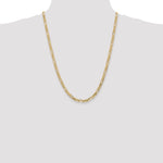14k 4.75mm Flat Figaro Chain