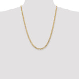 14k 4.75mm Flat Figaro Chain