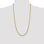 14k 4.75mm Flat Figaro Chain