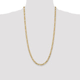 14k 4.75mm Flat Figaro Chain