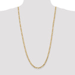 14k 4.75mm Flat Figaro Chain