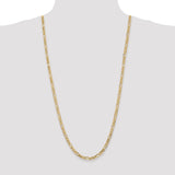 14k 4.75mm Flat Figaro Chain