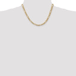 14k 5.25mm Flat Figaro Chain