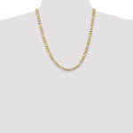 14k 5.25mm Flat Figaro Chain
