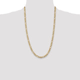14k 5.25mm Flat Figaro Chain
