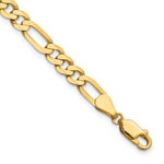 14k 5.25mm Flat Figaro Chain