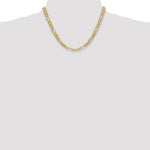 14k 6.25mm Flat Figaro Chain