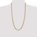 14k 6.25mm Flat Figaro Chain