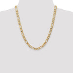 14k 7mm Flat Figaro Chain