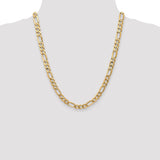 14k 7mm Flat Figaro Chain