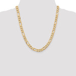 14k 7.5mm Flat Figaro Chain