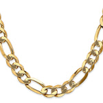 14k 10mm Flat Figaro Chain
