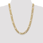14k 10mm Flat Figaro Chain