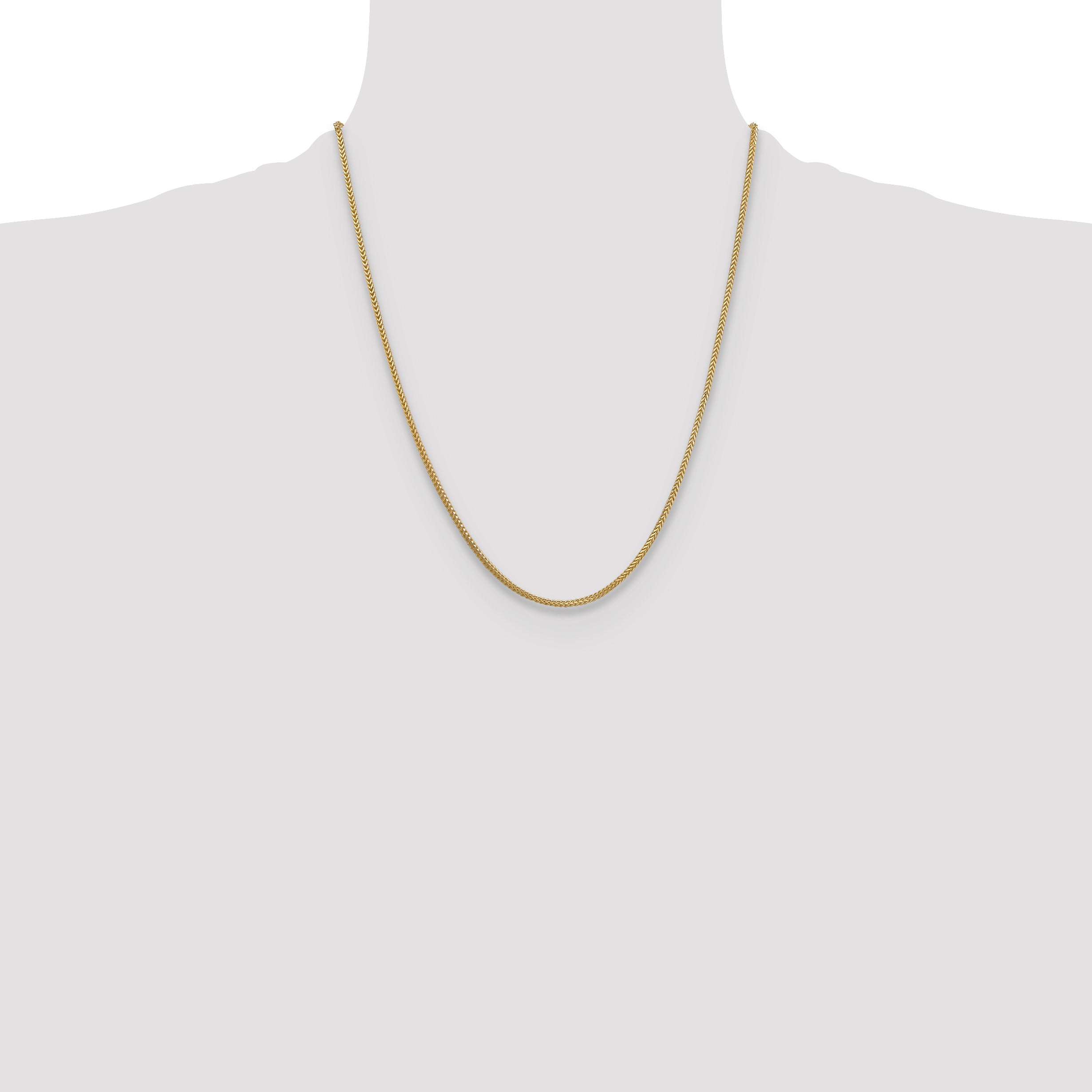 14k 1.3mm Franco Chain