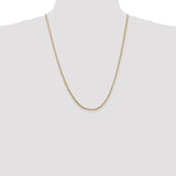 14k 1.3mm Franco Chain