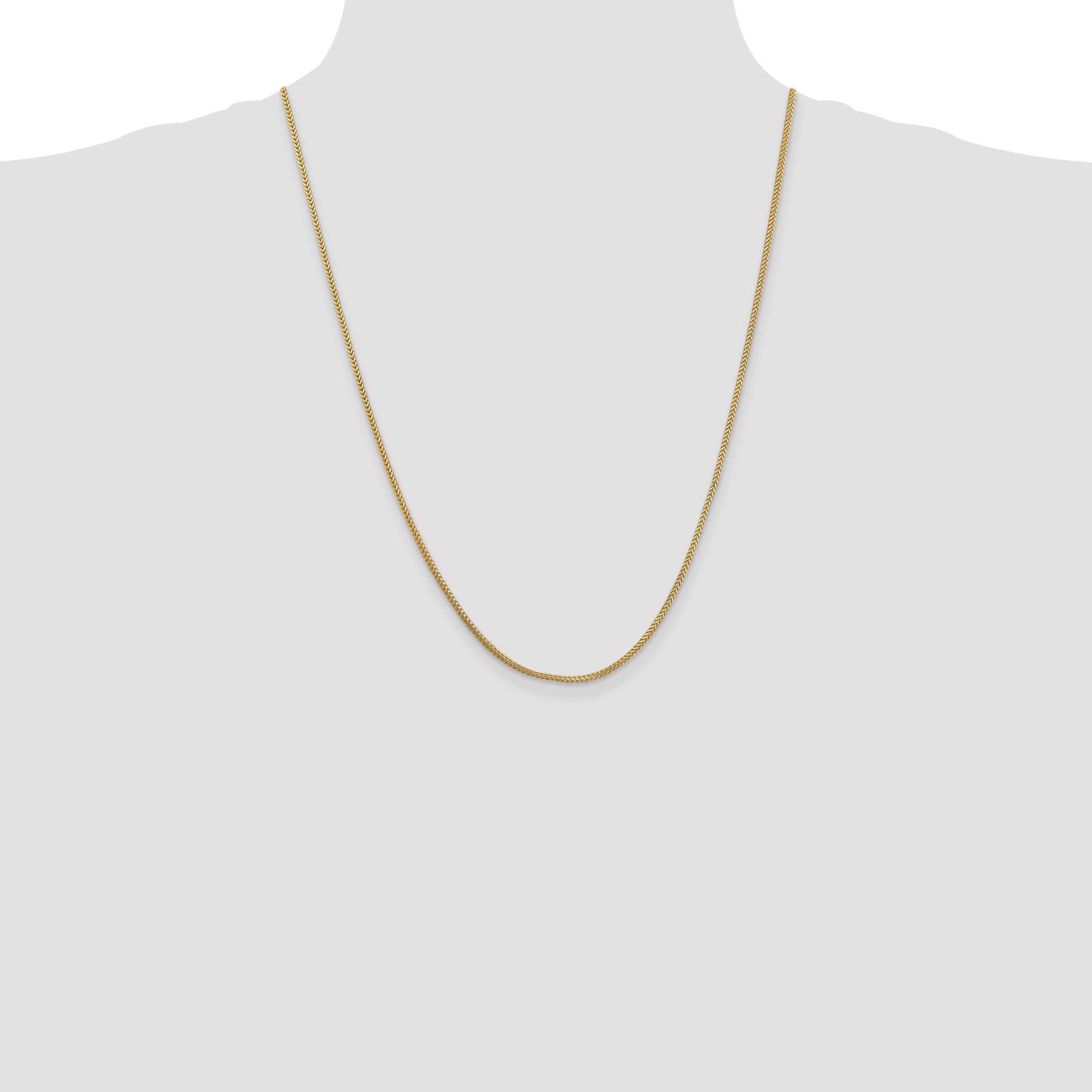 14k 1.3mm Franco Chain